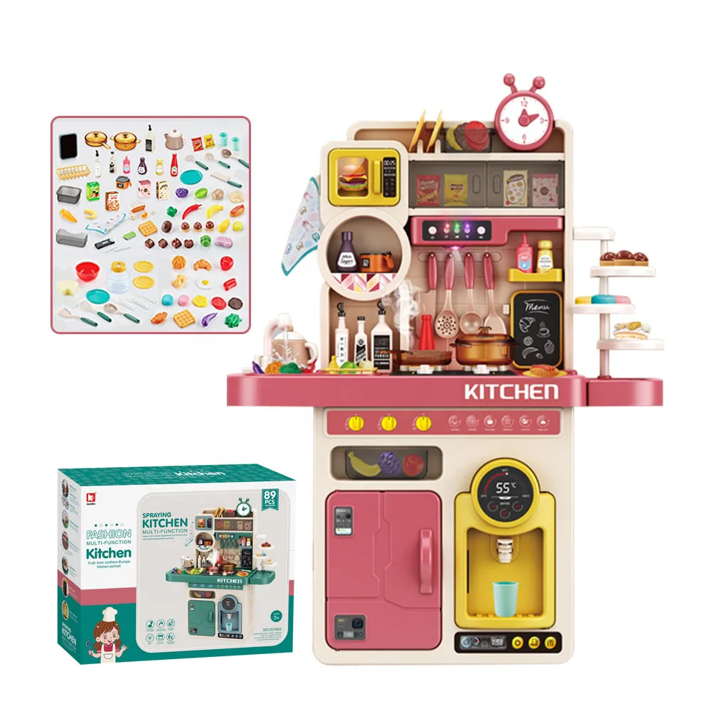 Wholesale early education Play House multifunction plastic big kitchen set toy for kids