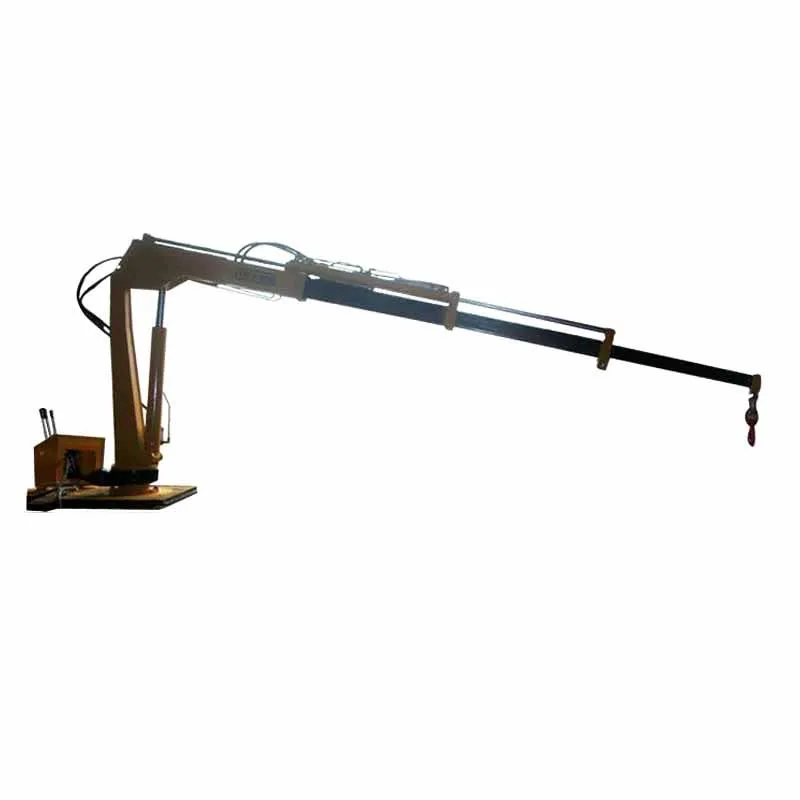Hot Sale 800kg small mobile knuckle boom pickup truck lift crane with DC 12V Power Pack