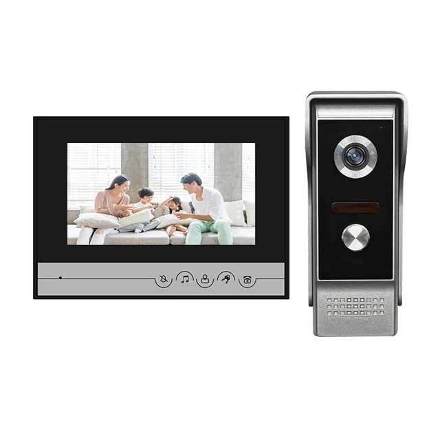 Real-time Outdoor Monitor And One-button Unlocking Gate Ringbell Video Door Phone