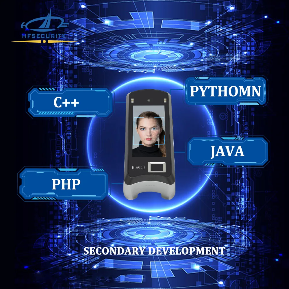 HFSecurity X05 Biometric Android 11 UHF IC Card Iris Fingerprint Scanner POE Built in battery Access Control Products