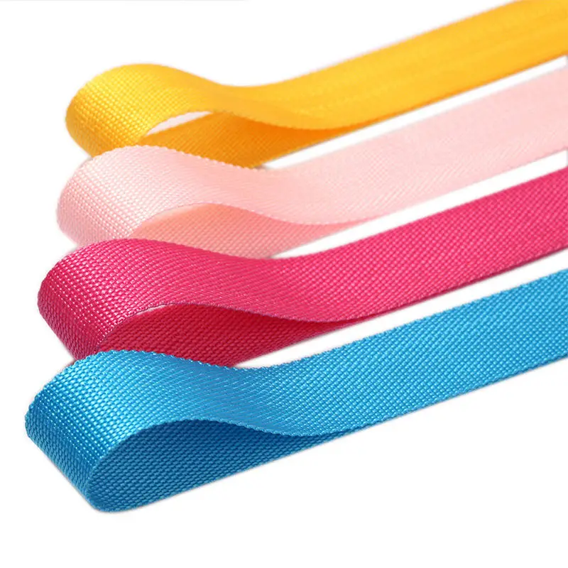 Factory Custom Color PP Webbing Strap Tubular UV Resistant Polypropylene Webbing Roll Sheen Plain PP Webbing