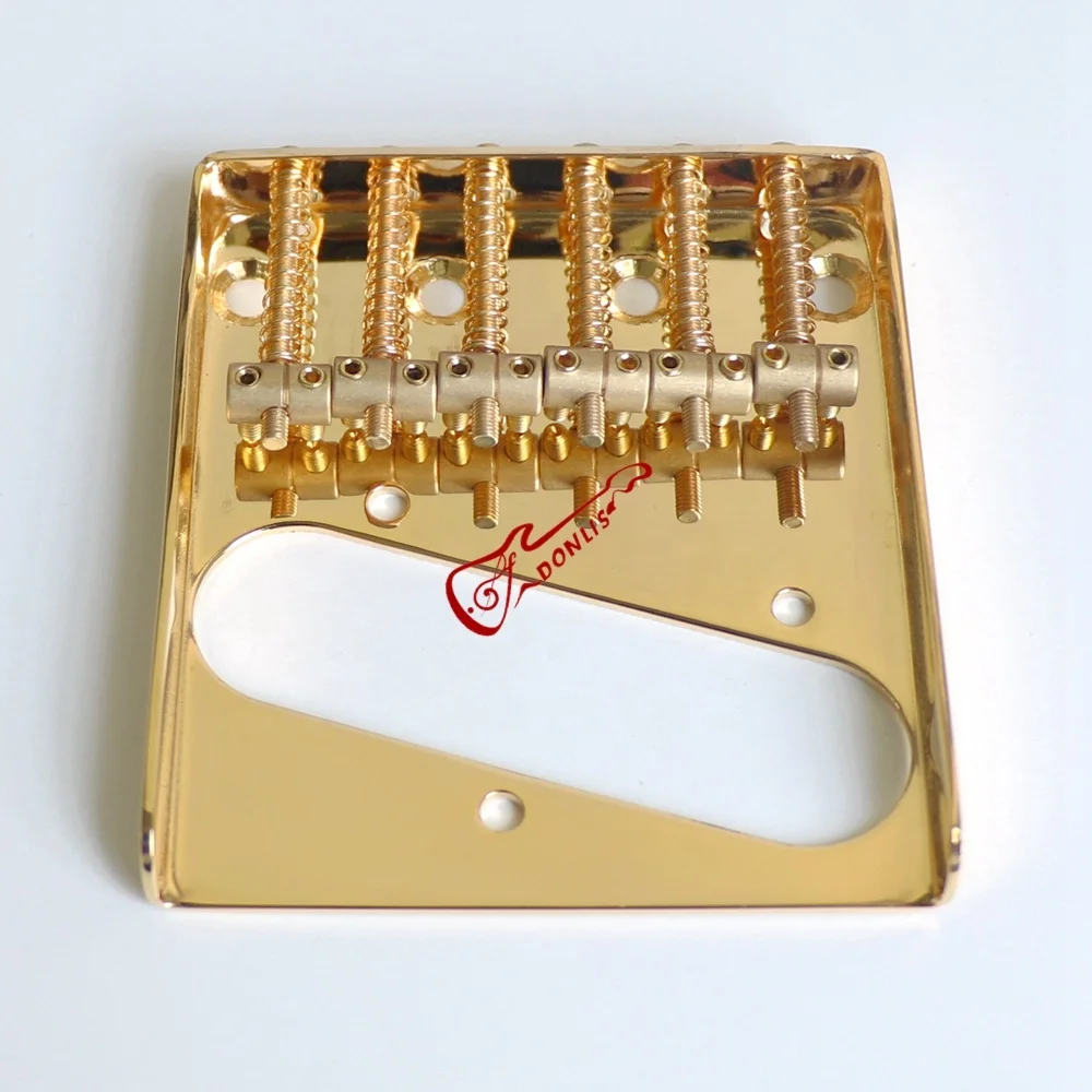 Donlis Brass Saddle Gold TL guitar Bridge for fixed and other 6 string electric guitar hardware wholesale