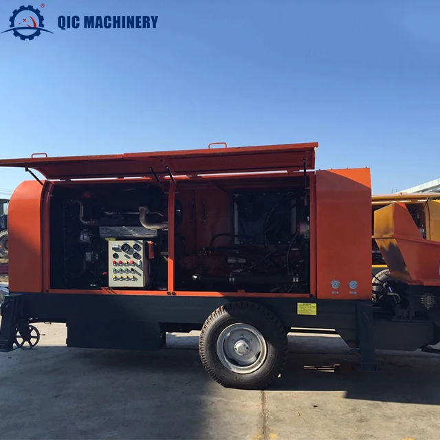High Quality Concrete Pump Diesel Engine Long Distance Mixer With