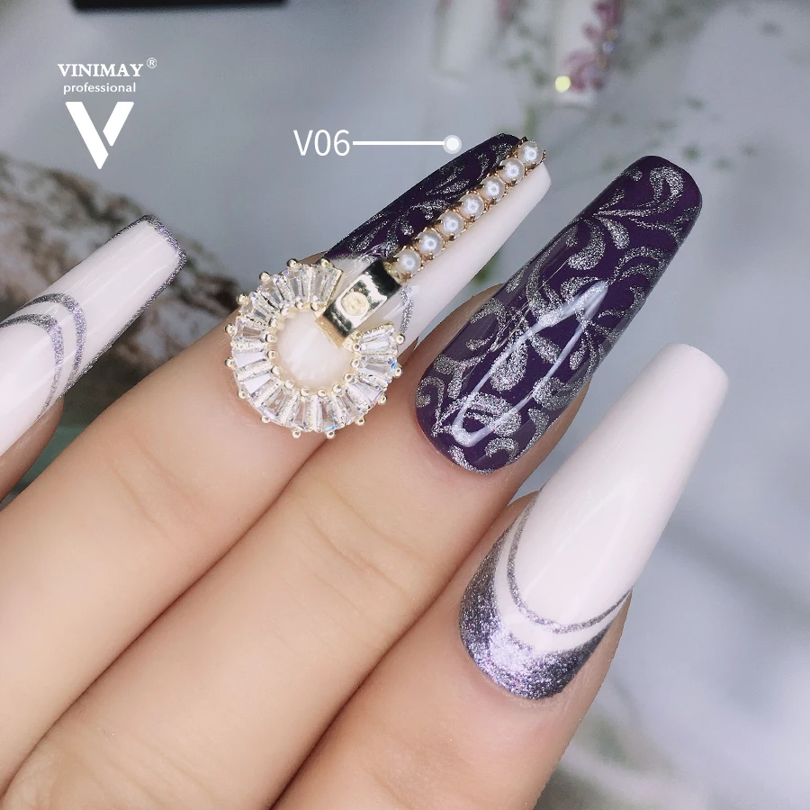 Vinimay 6 Colors Art Paint Metallic Cream Mini Nail Supplies Carving Glue Nail  Polish Nail Supplies
