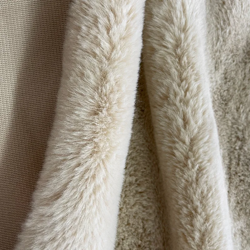 customized supplier polyester fake rabbit fur coat jacket toy fur fabric