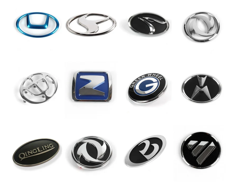 custom Plastic chrome car badge auto badge