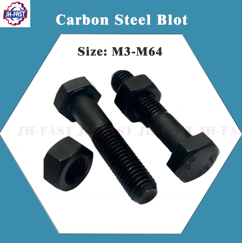 Din 931 full half threaded long hex bolt din931 933 brass stainless carbon steel din933 M5 M6 M8 to M64 hexagon hex head bolts