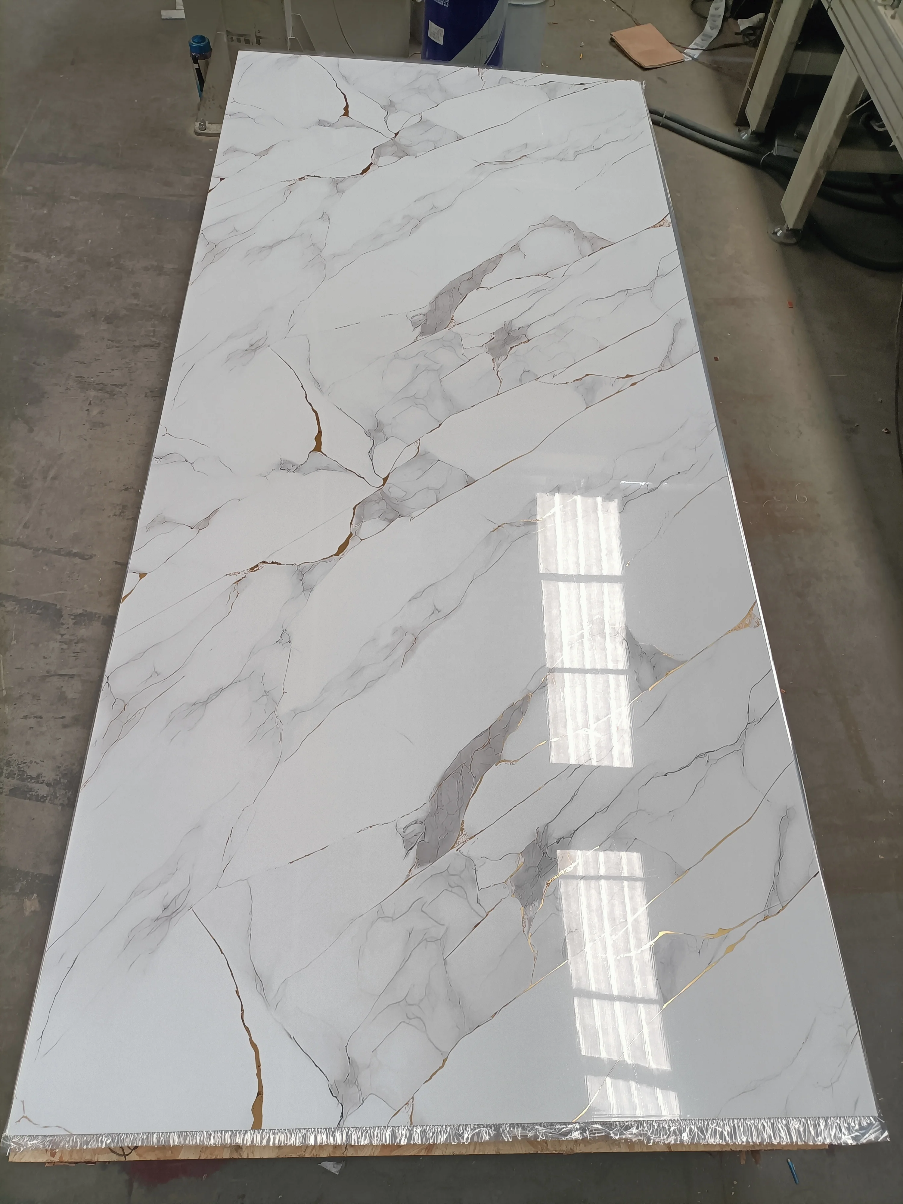 Interior Waterproof Pvc Marble Panel Board Kitchen Tiles Uv Mable Sheet 3D Printing Pattern Board