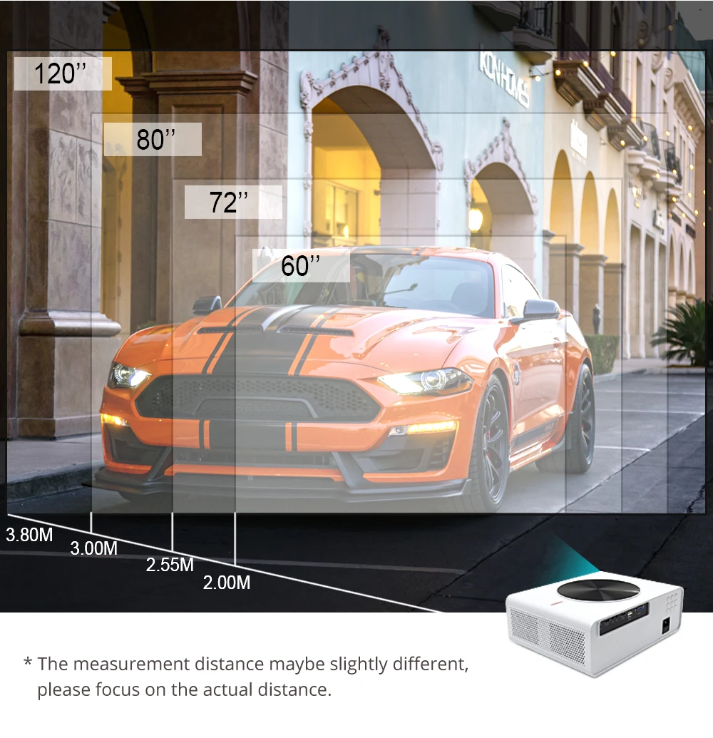 Touyinger Q9W Android Projector Smart TV LED 4K 1080P  Full HD  6500 Lumen  Movie Beamer Video Projector