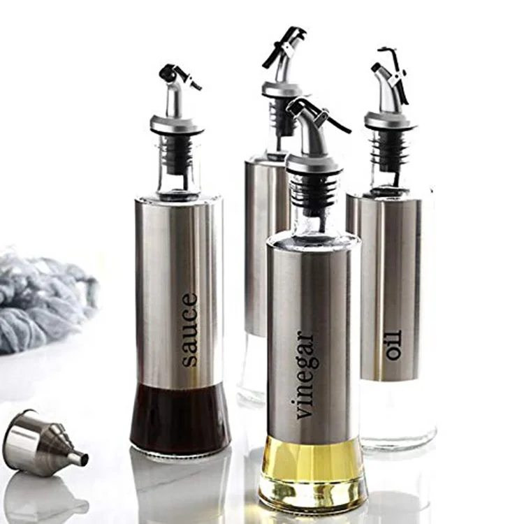 Кухонные аксессуары, бутылка для приправ, масла, бутылка для соуса, стеклянные бутылки для хранения масла и уксуса, креативный диспенсер для масла