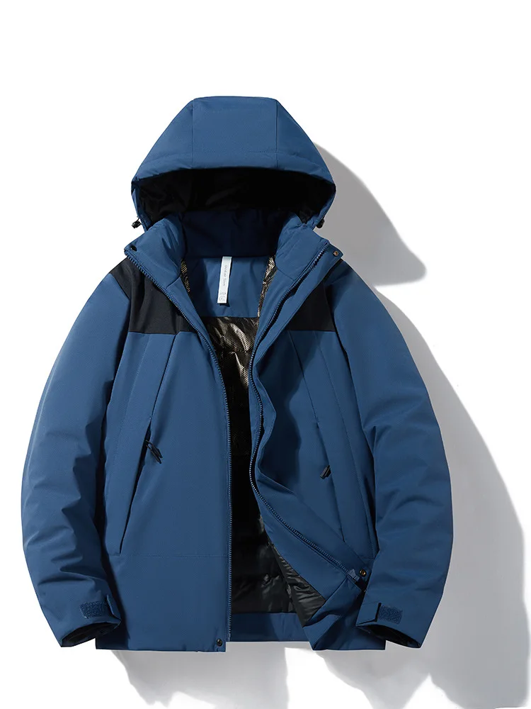 2024 new punching jacket with cotton all-in-one graphene polythermal warm windproof mountaineering clothing