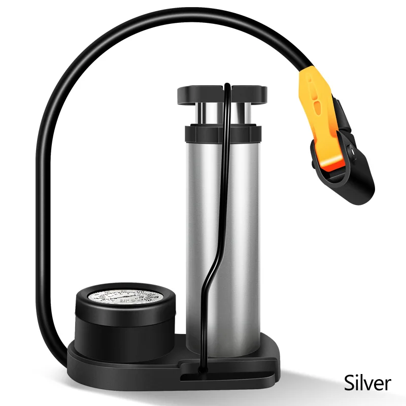 Mini Bike Floor Tire Pump Portable Air Bicycle Hand Foot Pump