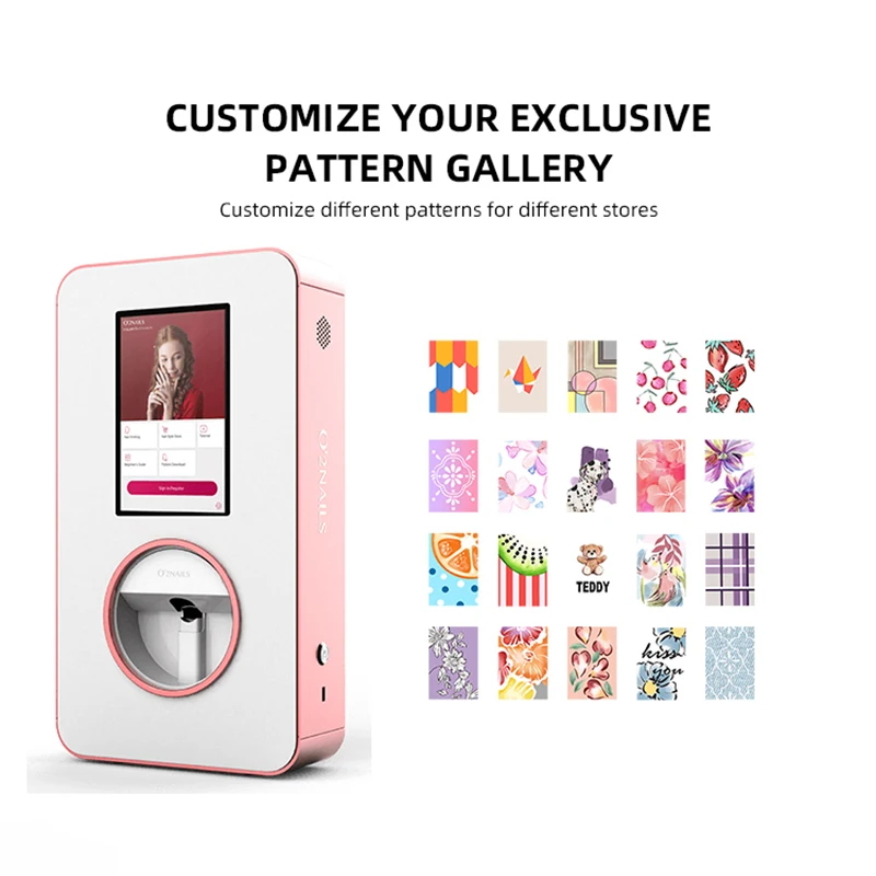 Latest Model Desktop X12.5 Nail Printing Machine 3d Digital Intelligent 02 Nail Art Printer