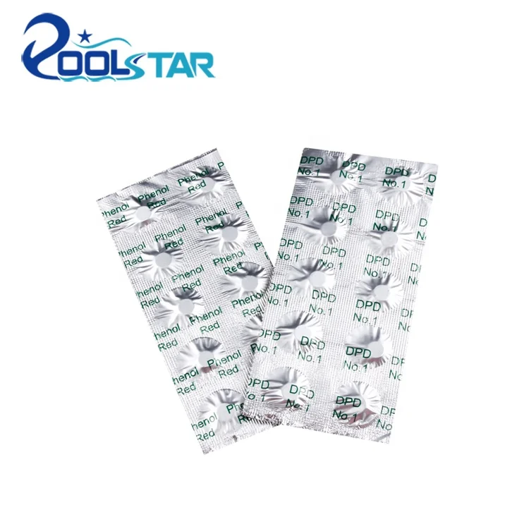 DPD NO.1 & Phenol Red Swimming Pool Test Kits Refill Tablets 2* 10 Pills Each