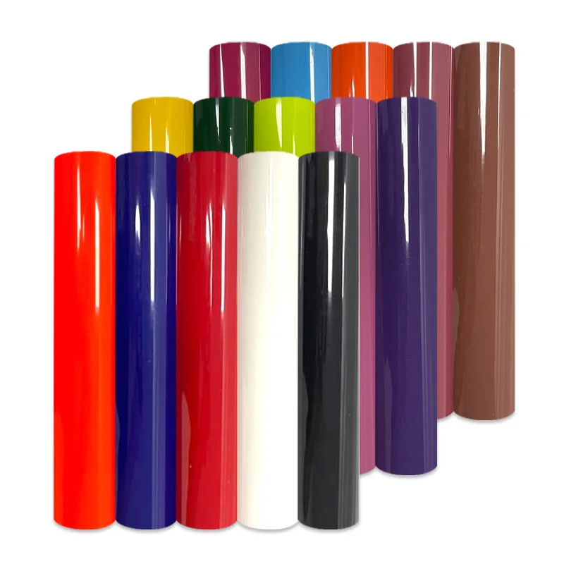 Rainbow PU Reflective Glitter Hologram Sublimable T-Shirts Cricut Iron On Heat Transfer Textile Vinyl Roll Sheet HTV Vinyl