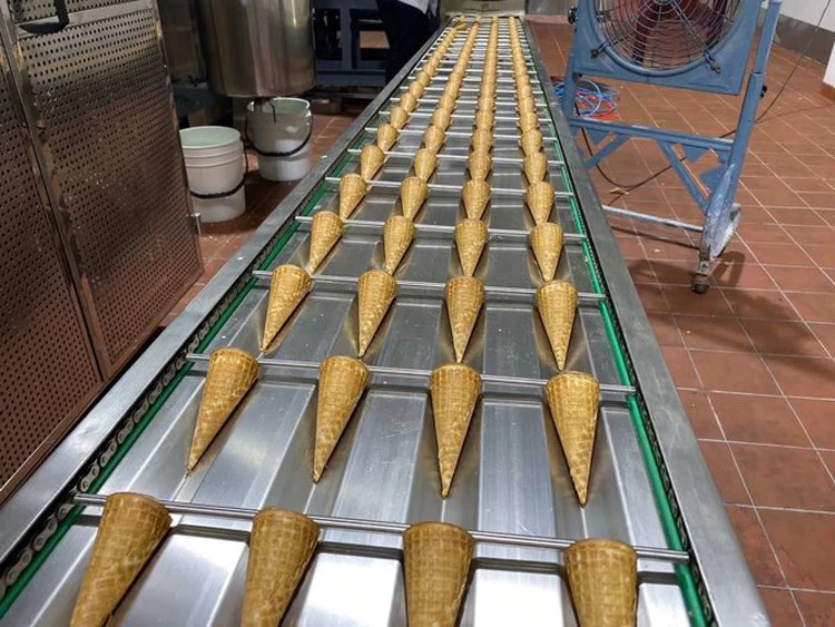 Specialize In Manufacturing Commercial Waffle Cone Bites Machines Mini Ice Cream Cone Machine Production Line