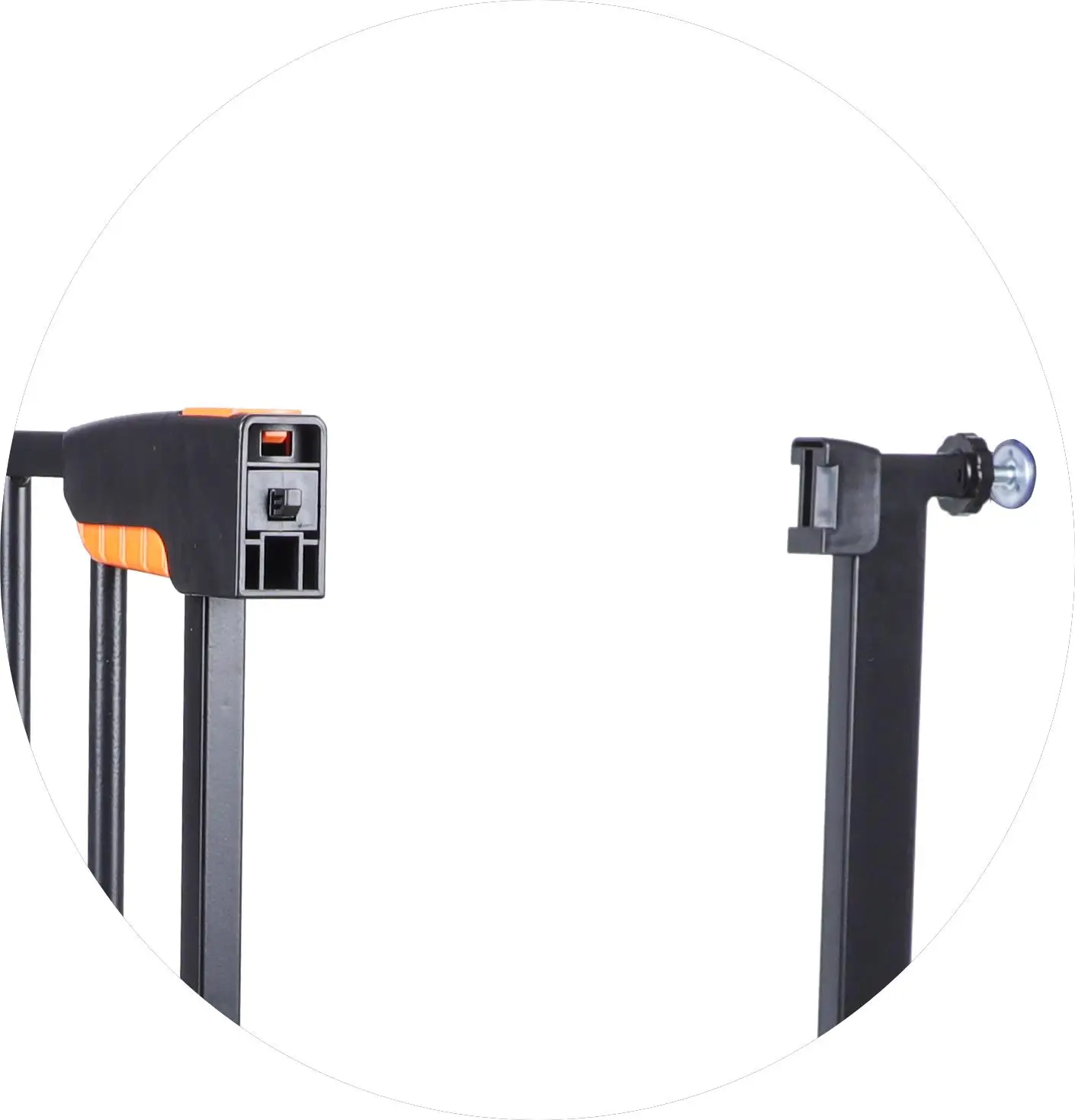 Child Safety Barrier Gate Pressure Mounted Metal Pet Fence for Kids and House Plastic Baby Gates with Stair Support