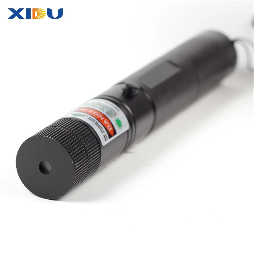 XIDU Rechargeable Green Laser Light 18650 Battery USB High Power Burning Laser Flashlight Strong Pointer Pen 303