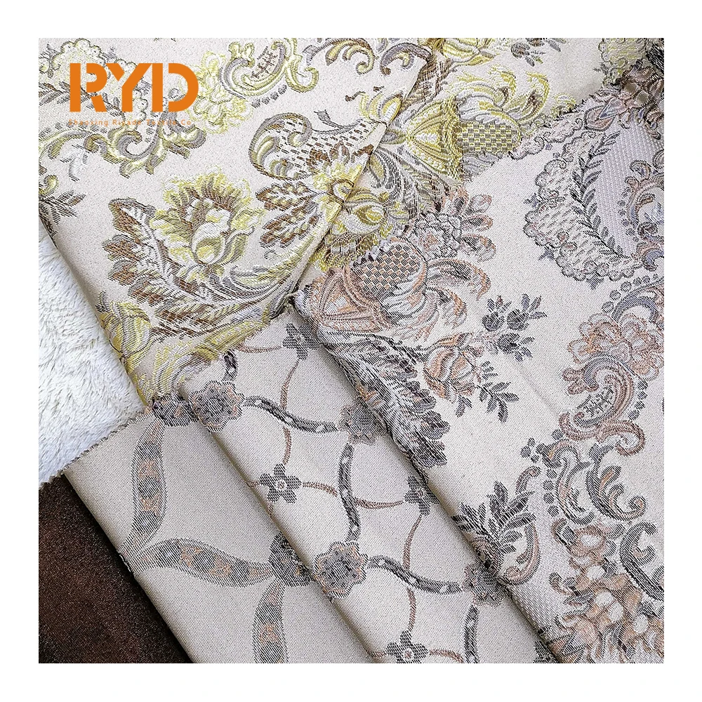 100% polyester 2021 Jacquard Velvet upholstery for Cushion