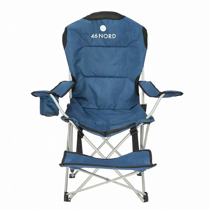 Manufacturing Vendor Hitree Outdoor Camping Chairs with Cup Holder Cooler Bag Folding Camping Outdoor Chair Lawn