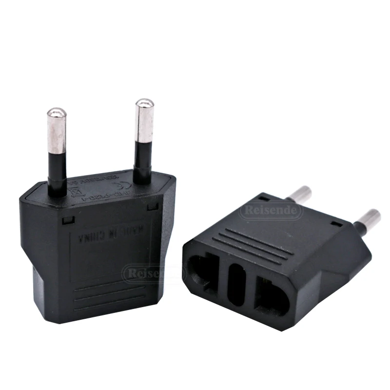 4.8mm Mini 2 Pin Round Pin German Standard Adapter Travel Universal Power Adapter