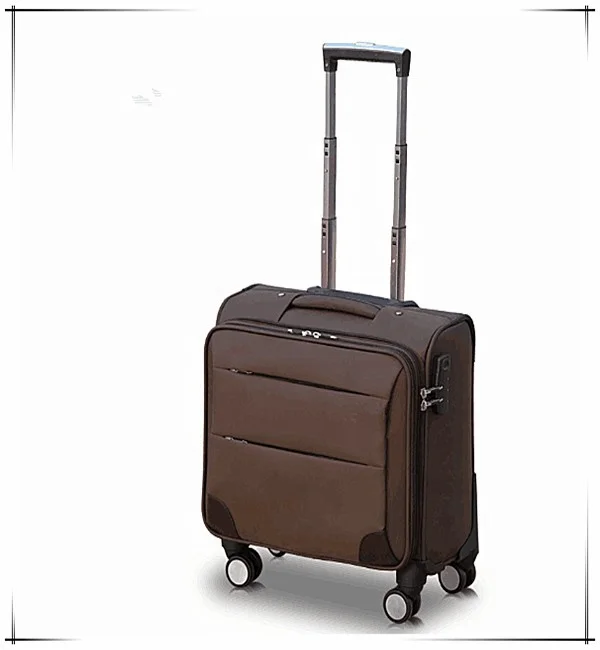 High-end Quality Waterproof 18 inch Nylon Cabin Luggage Carry on Suitcase Trolley Luggage Bag