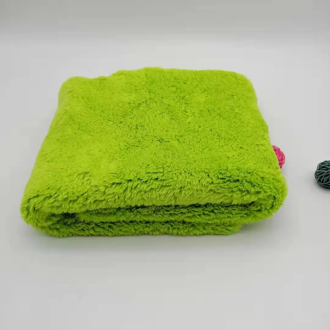 Edgeless Coral Fleece plush Towels High Absorptive Capacity Soft Drying towel long piles polishing waxing cloth