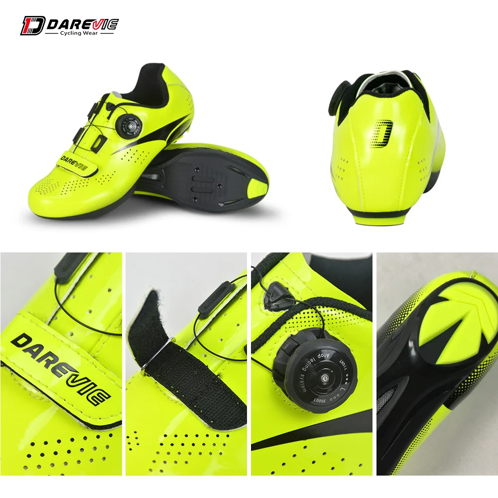 
Darevie custom Breathable Racing Cycle Shoes Men /Women Road Cycling LOOK SPD-SL bicycle shoes 