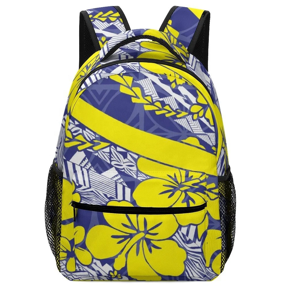 Custom Logo True Size Top Quality Buff plumeria monstera leaf student backpack gift girls boys bag bookbags bags school backpack
