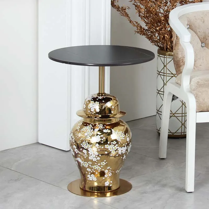 24 inch ART decor corner table desk side table 21.5 INCH end table for living room garden coffee shop