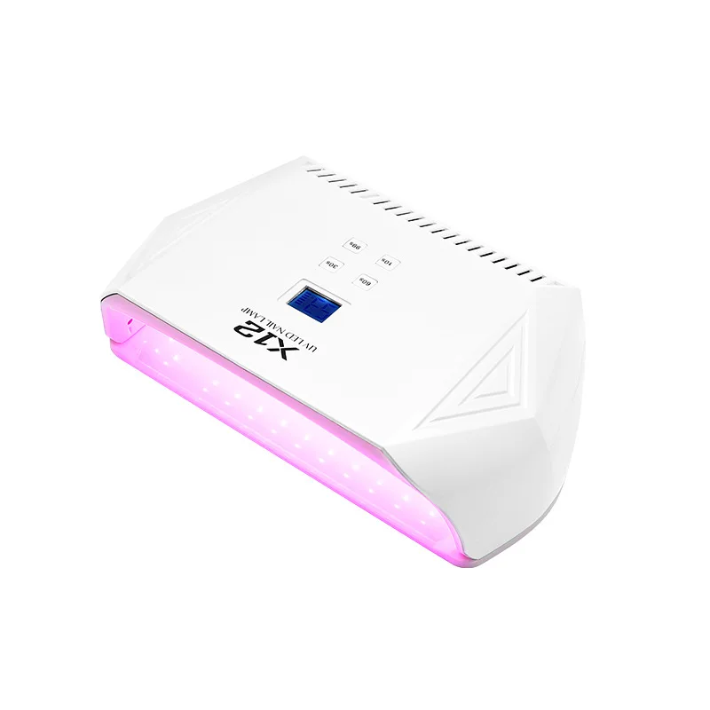 Professional Two Hands Cordless Rechargeable 128W Fast Drying UV LED Nail Lamp For Press on Nails