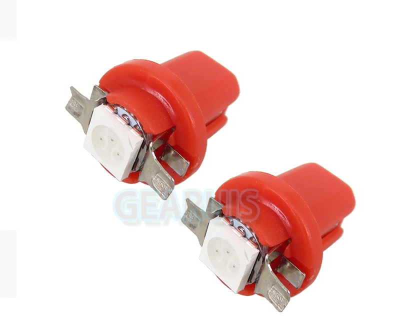 GEARUIS 24V Truck led T5 B8.5D 509T 5050 1 smd led Auto Wedge Dashboard Indicator Instrument Wedge Light red blue yellow