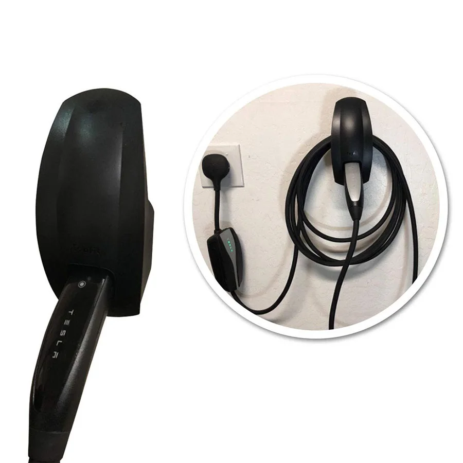 EV car accessories charging cable organizer motor wall connector cable organize bracket auto wire holder For Tesla Model 3 Y S