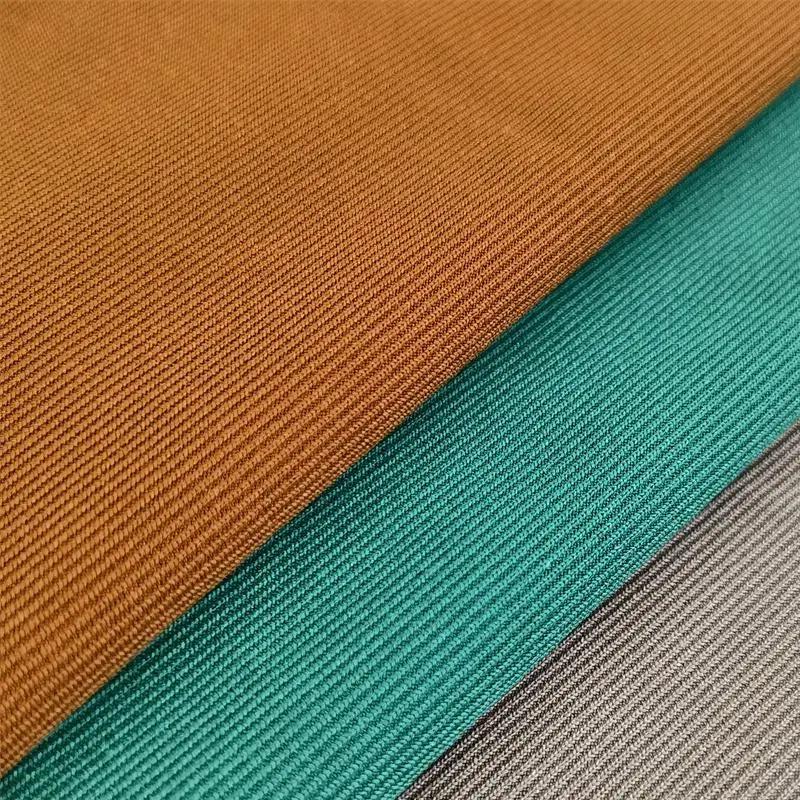 Wholesale 260 G/SM Combed Polyester Span Stretch 1x1 Soft Rib Knitted Fabric for Dresses Shirts Covers-for Girls and Boys