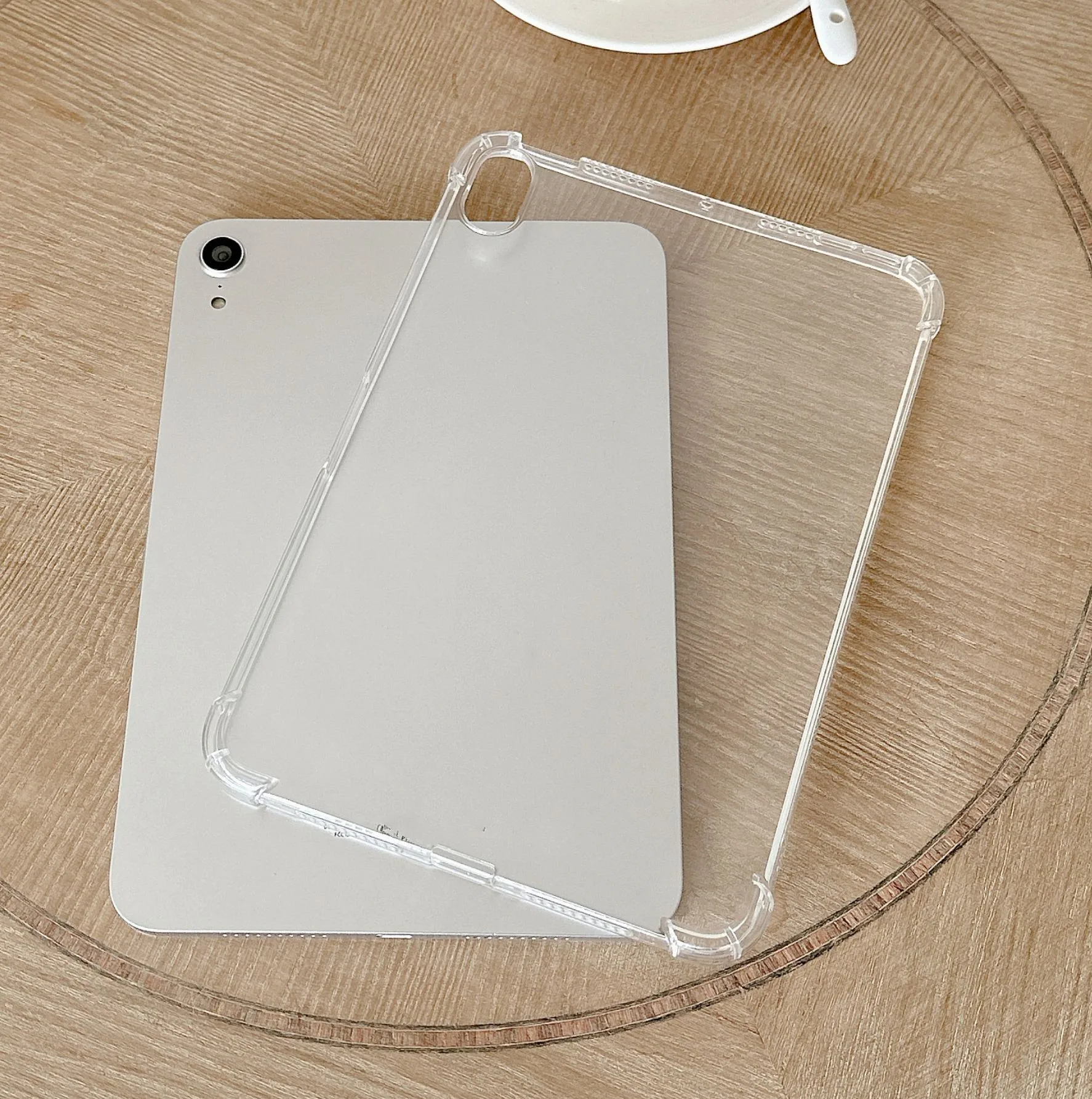 4 Corner shockproof gel case for iPad mini 5 6, For Samsung T220 Clear soft case cover