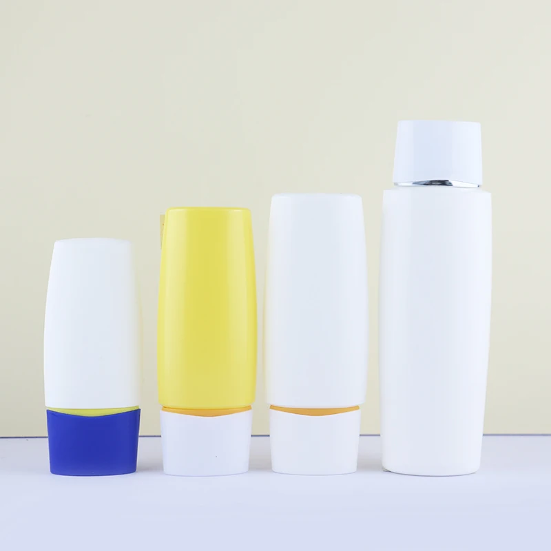 Cosmetic milk Packaging nice shape 30ml 45ml 50ml 60ml make-up base plastic empty sunscreen bottle 100 ml