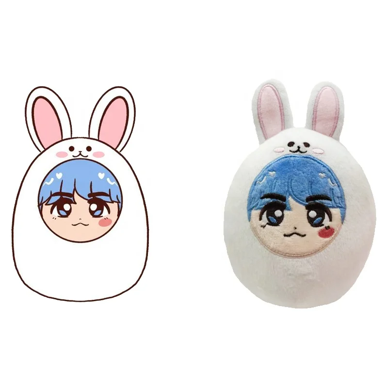 Cartoon Soft Plush Bunny Doll mini plush custom Toys Stuffed Animal Keychain plushie keychain custom