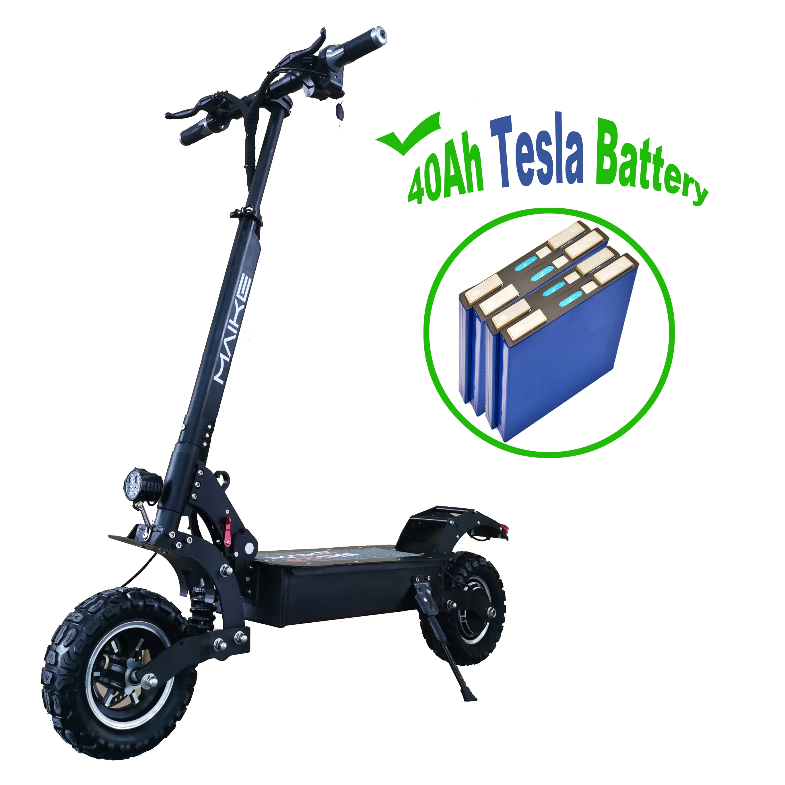 Maike MK4 1200W 40ah 130KM Dual motor foldable electric scooter with seat dropshippinig adult wholesale off road e-scooters fast