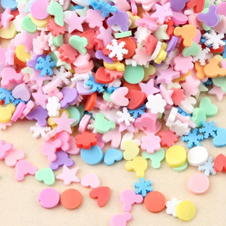 
New soft ceramic polymer clay particle slices fashion mobile phone case decoration diy accessories nail material 