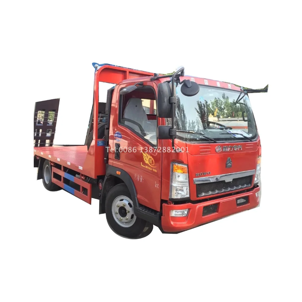 Хорошее качество Заводской магазин howo 4x2 5 тонн RHD LHD плоская кровать с