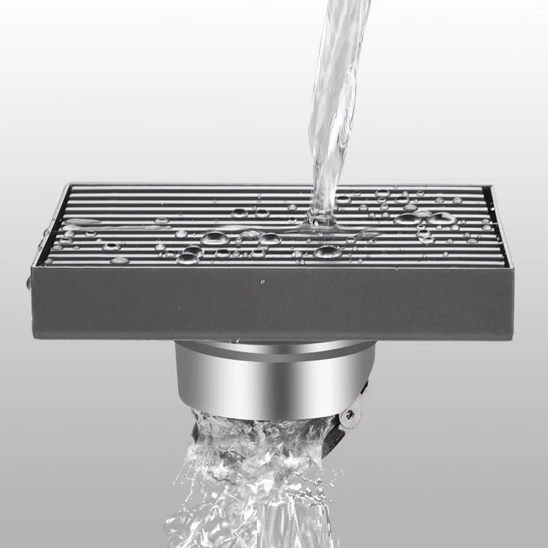 Bathroom Accessories Stainless Steel Floor Drain With Grating Shower Floor Drain Backflow Preventer