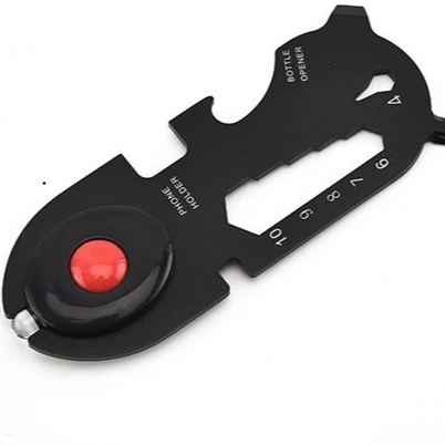 
High quality credit card coin knife circle straw carbon survival multi tool 