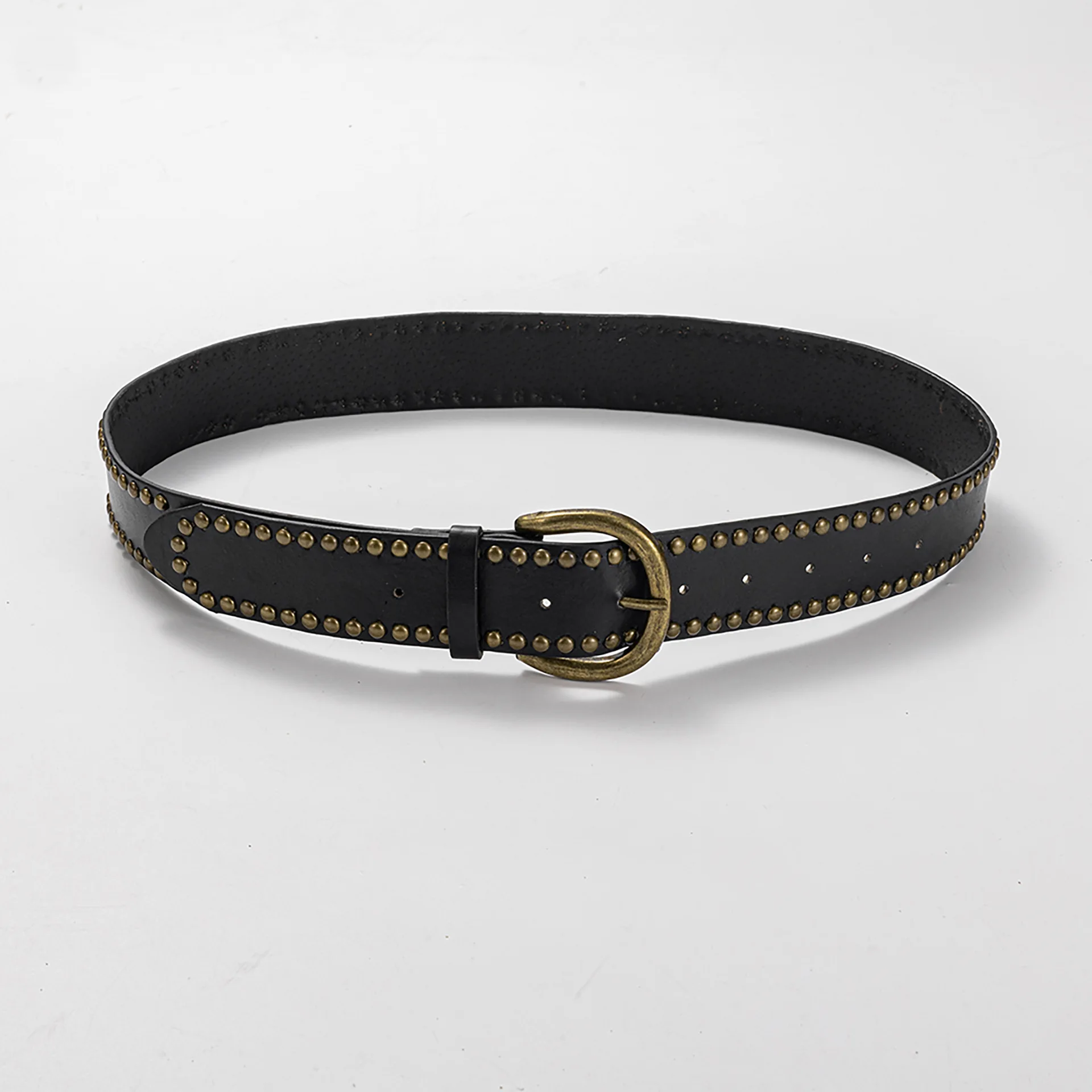 New belt women bronze nail beads with antique style with jeans fashion belt women