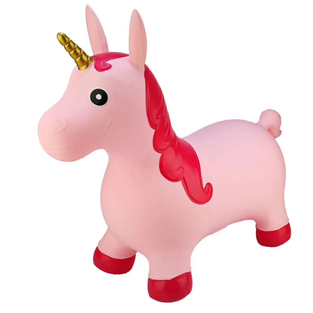 
Inflatable unicorn toy for kids ride on unicor animal hopper  (60831677567)