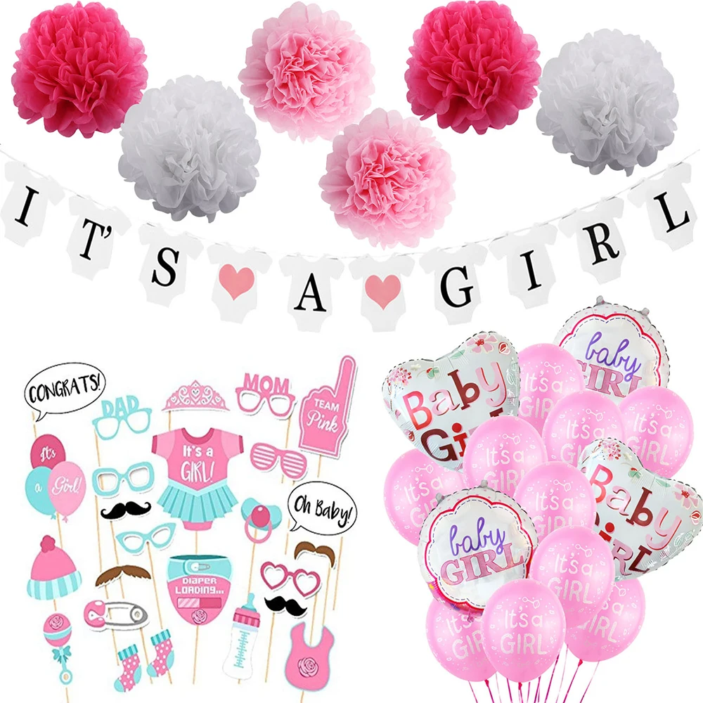 Hot selling baby gender reveal party event decoration baby shower birthday party balloon supplies sets
