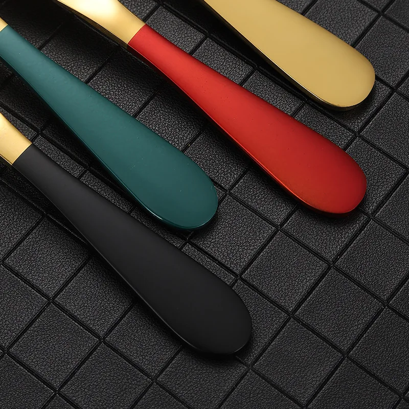 
Factory direct hot sale Amazon hot sale stainless steel butter cheese butter knife with hole spatula bread jam cheese knife 