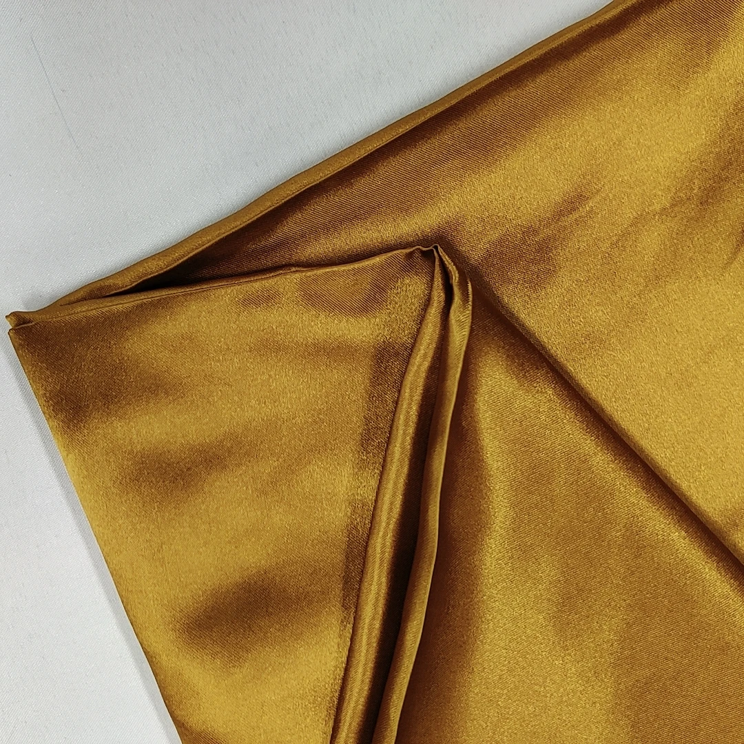 Colorful poly satin curtain fabric