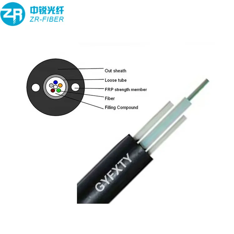 GYFXTY открытый антенна FRP прочность член G652d одномодовый волоконно-оптический кабель