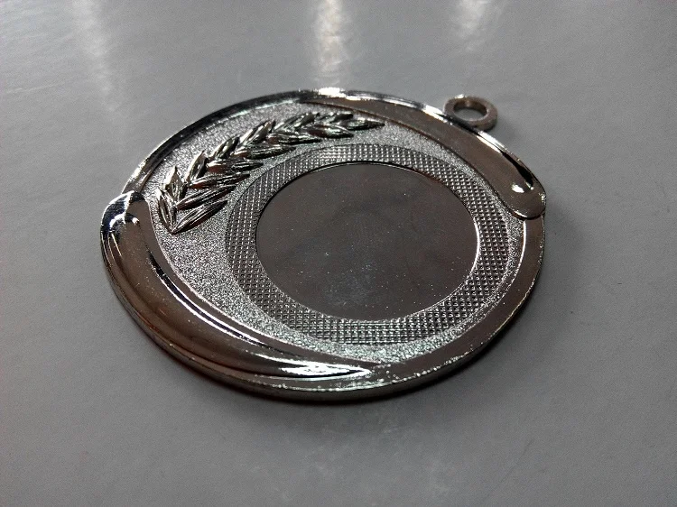 embossed wave up and down olive branch sticker available custom sport award medals metal blank medal/medal