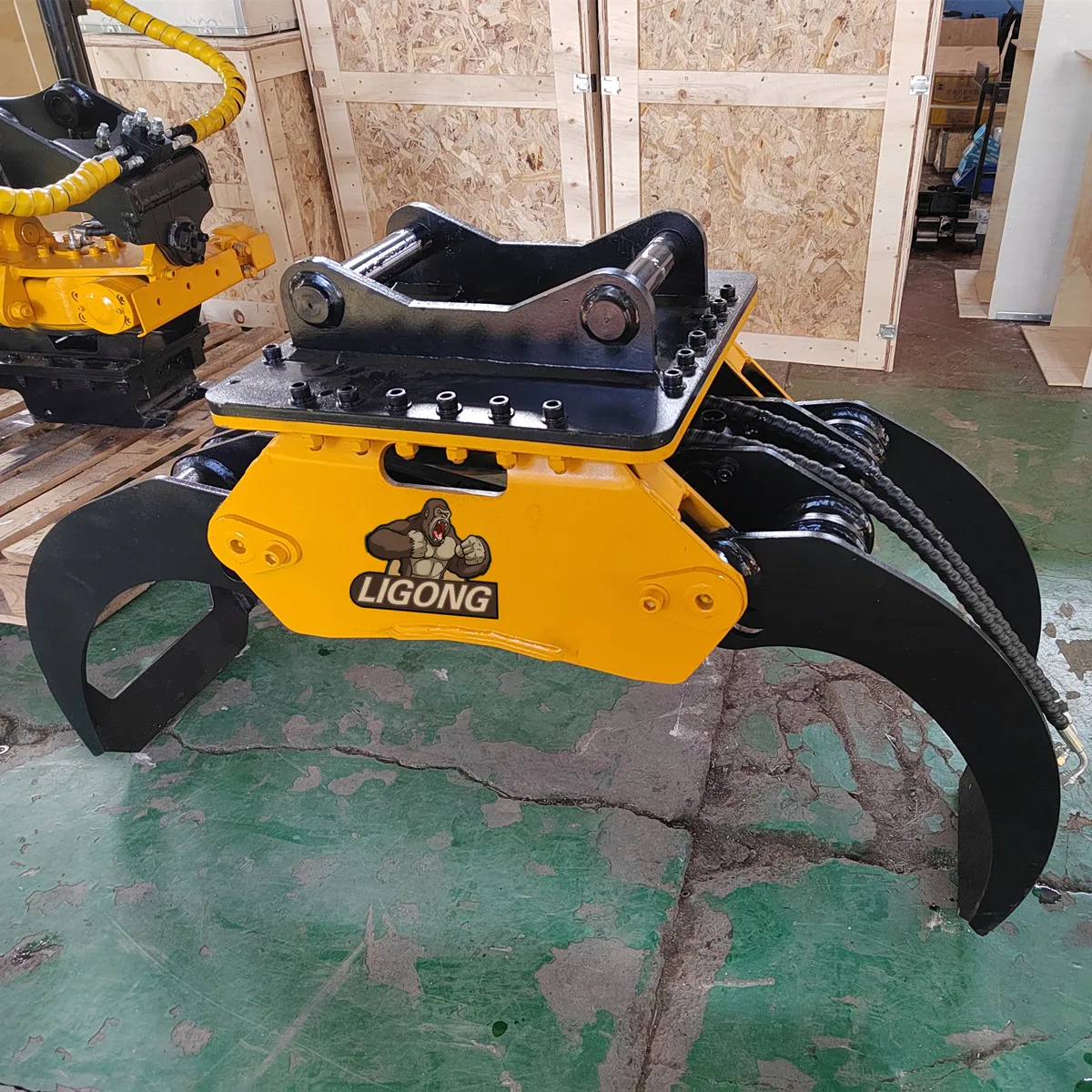 Excavator single cylinder light grapple for 4-8t excavator